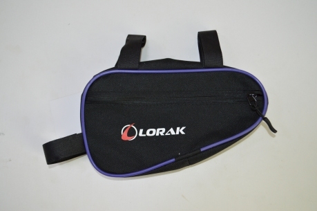 Сумка Lorak 451 под раму 23х12,5х5см черно-фиолетовый, код 45108